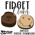 Smiley Face Fidget Clicker STL/3MF