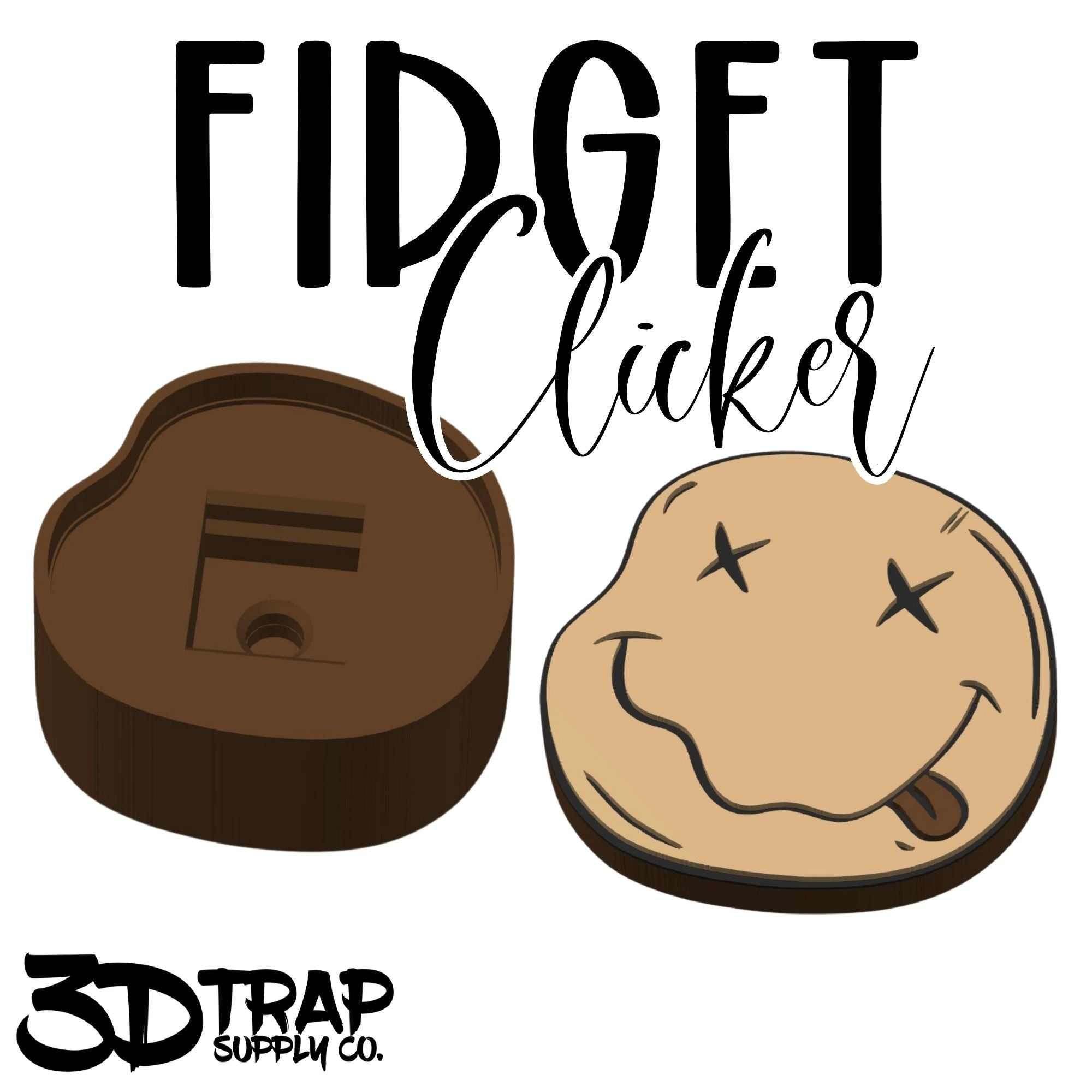 Smiley Face Fidget Clicker  Wholesale