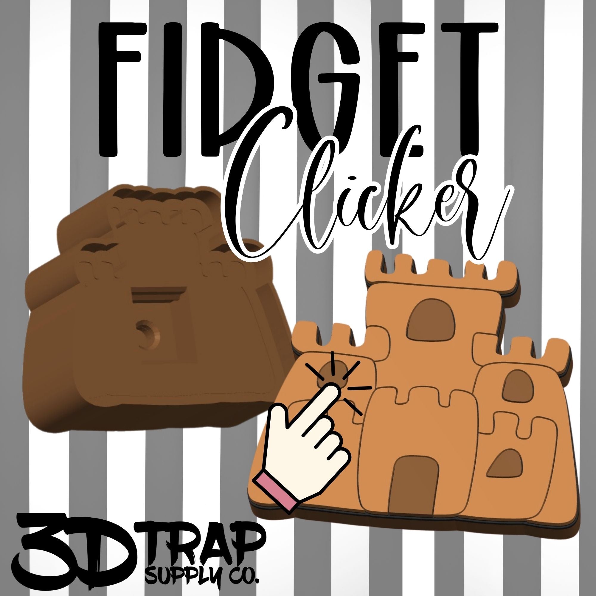 Sand Castle Fidget Clicker  Wholesale