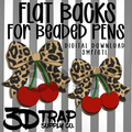 Leopard Bow Cherries Flat Back Stl/3mf file