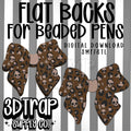 Cheetah Skull Bow Flat Back Stl/3mf file