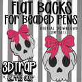Skull Bow Flat Back Stl/3mf file