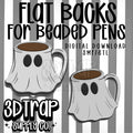 Ghost Coffee Mug Flat Back Stl/3mf file