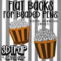 Ghost Popcorn Flat Back Stl/3mf file