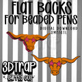 Longhorn  Flat Back Stl/3mf file