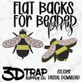 Bee Pen Flat Back Stl/3mf file