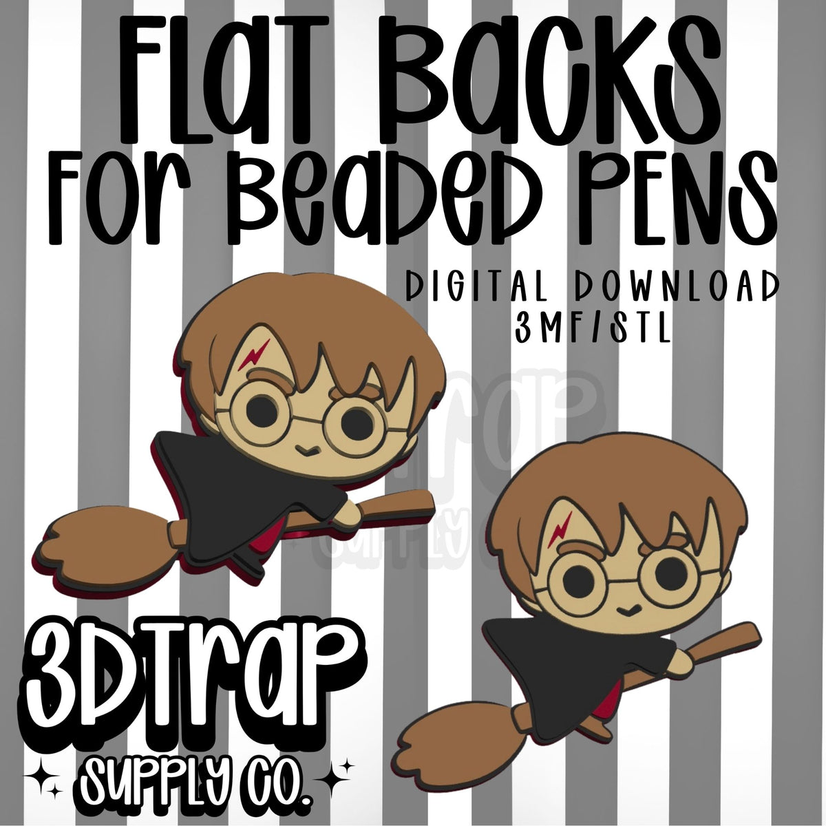 HP Pen Focal Flat Back Stl/3mf file