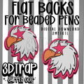 Eagles Pen Focal Flat Back Stl/3mf file