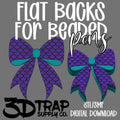 Mermaid Bow Pen Flat Back Stl/3mf file