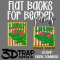 Later Gator  Pen Flat Back Stl/3mf file