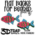 Neon Fish Pen Flat Back Stl/3mf file