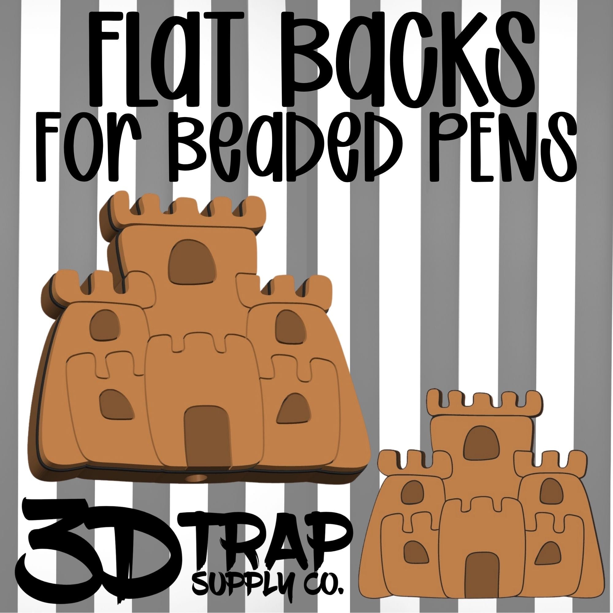 Sand Castle Pen Flat Back Wholesale
