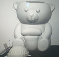 Coffee Bear with beanie lid topper 20 oz skinny sleeve