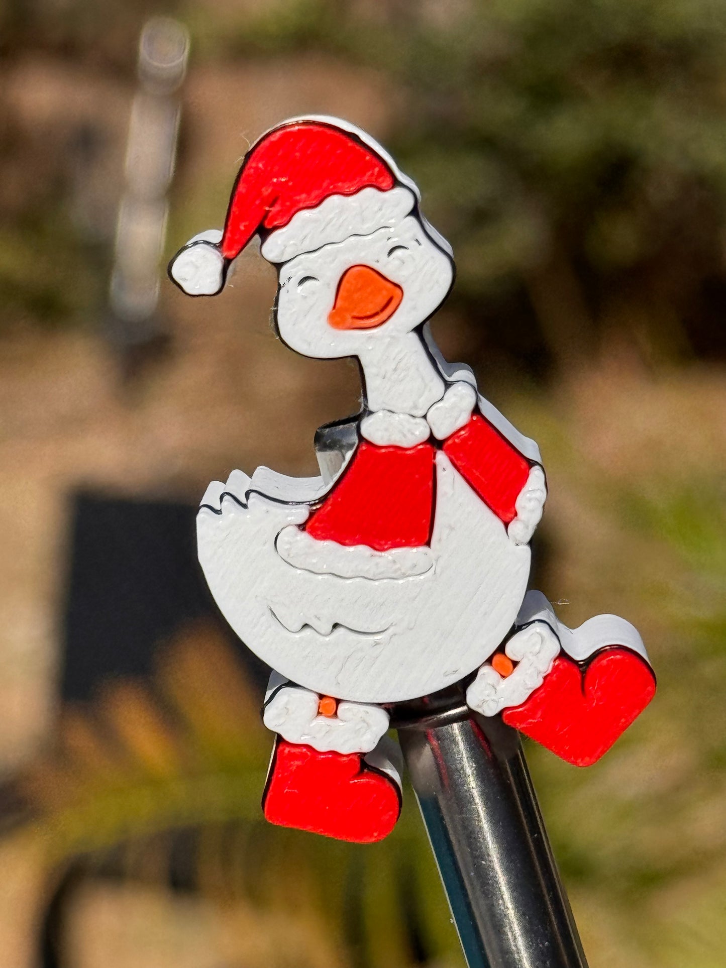 Christmas goose Straw Topper