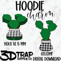 Cactus Checker Pot Hoodie Charm STL/3MF
