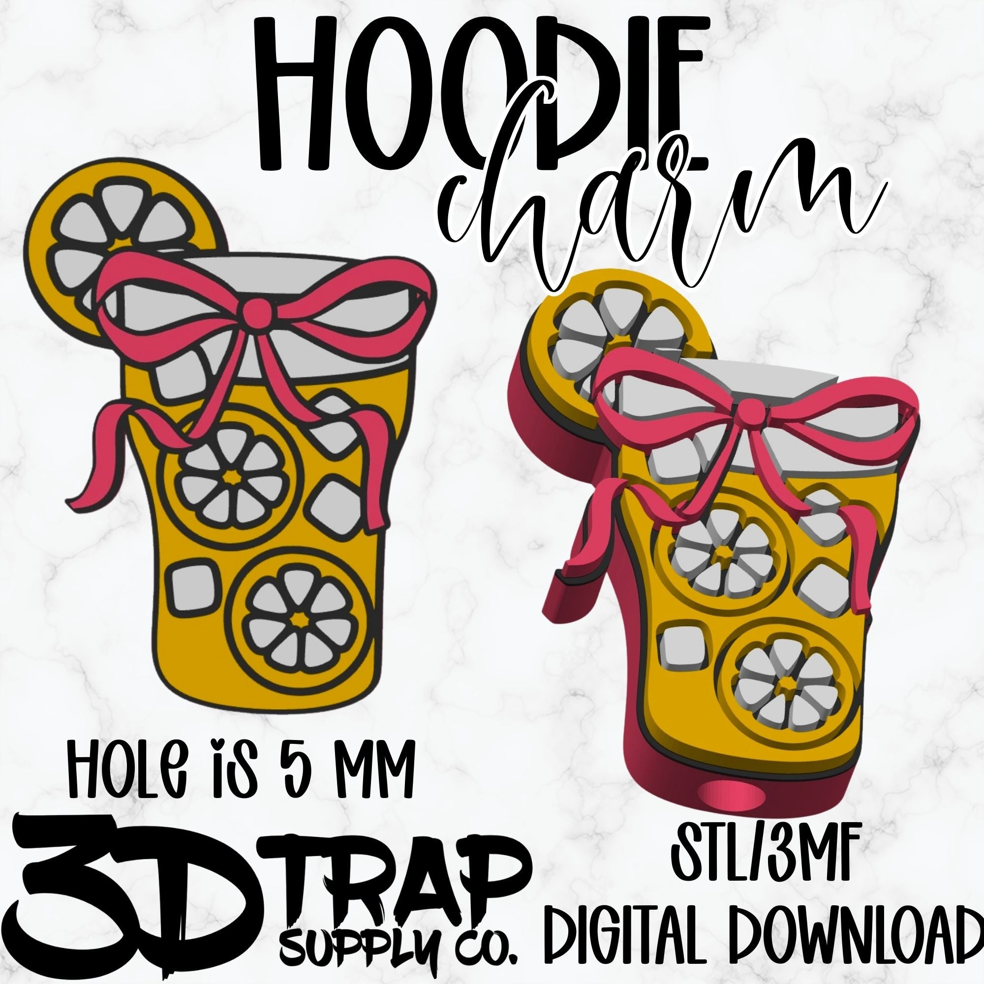 Lemonade  Hoodie Charm STL/3MF
