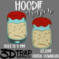Sourdough Jar  Hoodie Charm STL/3MF