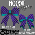 Mermaid Bow Hoodie Charm STL/3MF