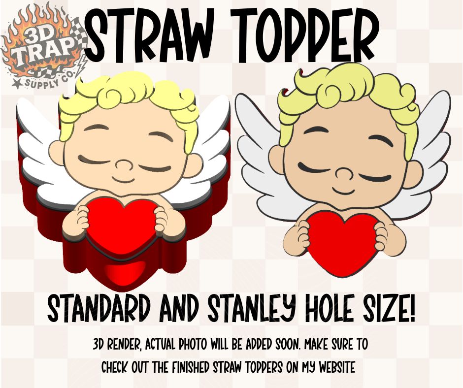 Cupid Straw Topper