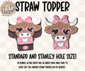 V-day delivery highland cow Straw Topper