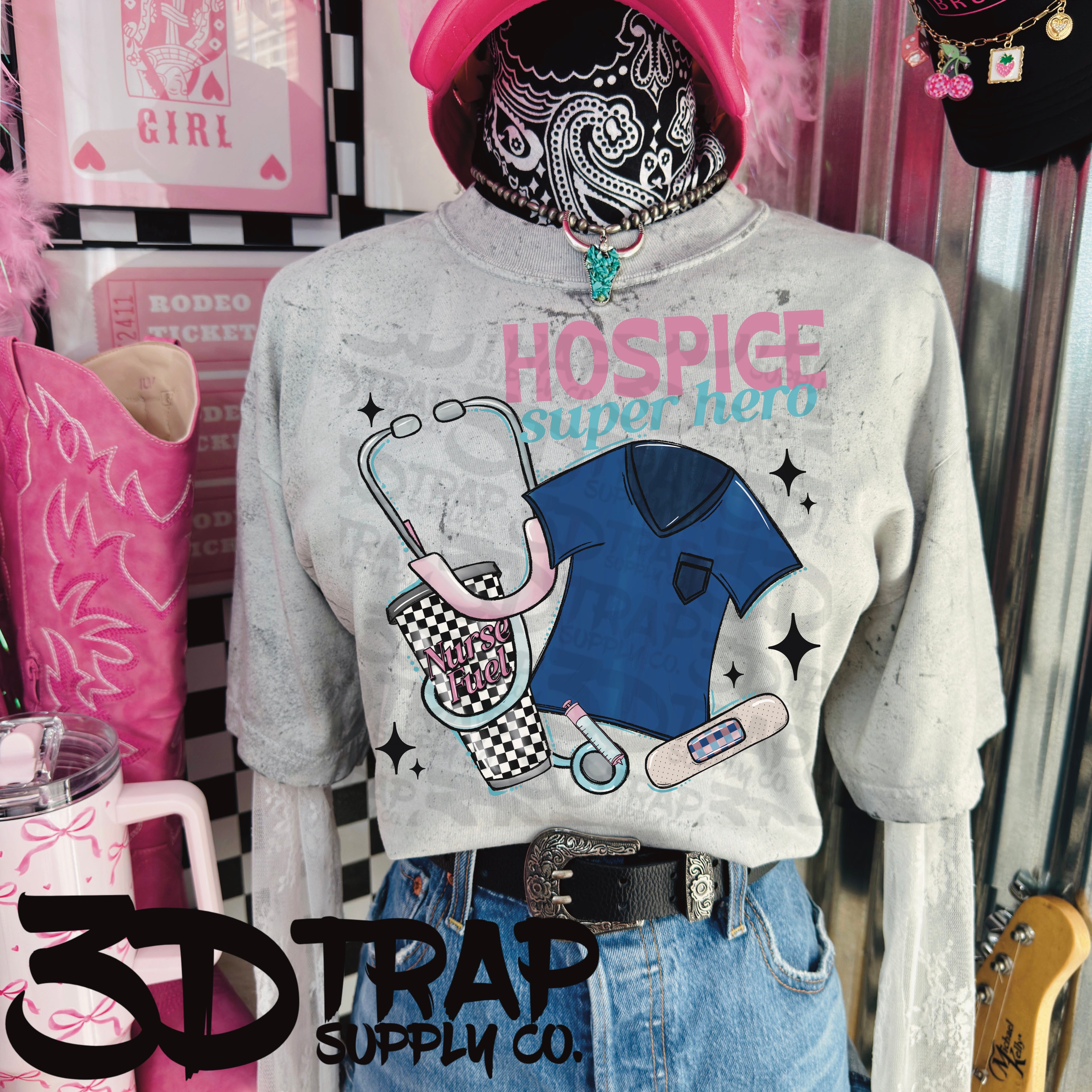 Hospice Superhero Graphic T Shirt Unisex | Soft Style Tee | Trendy Casual Everyday Shirt