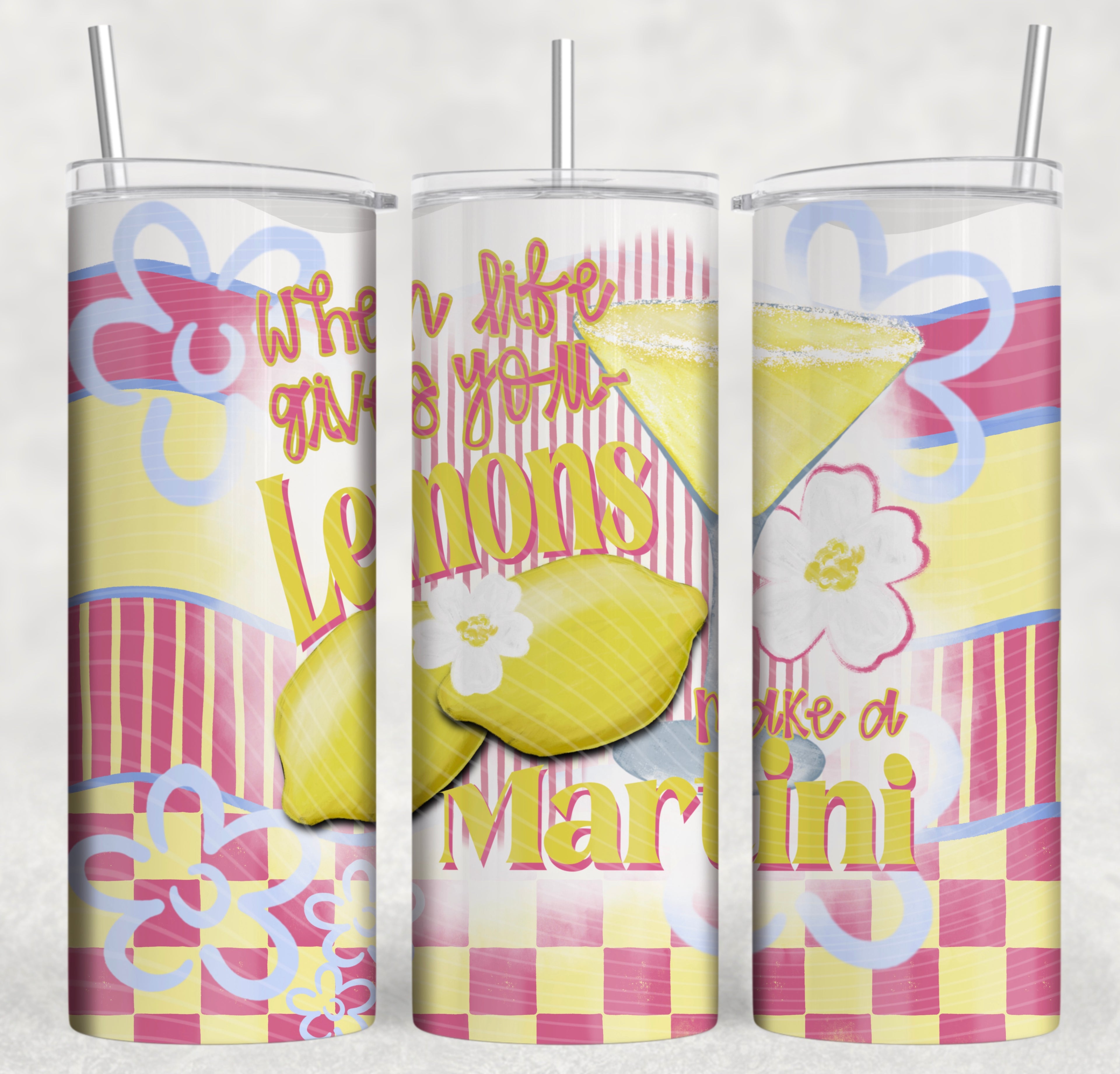 Lemon martini 20 0z Designs