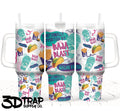 Emotionally supported by..  40 OZ tumbler design