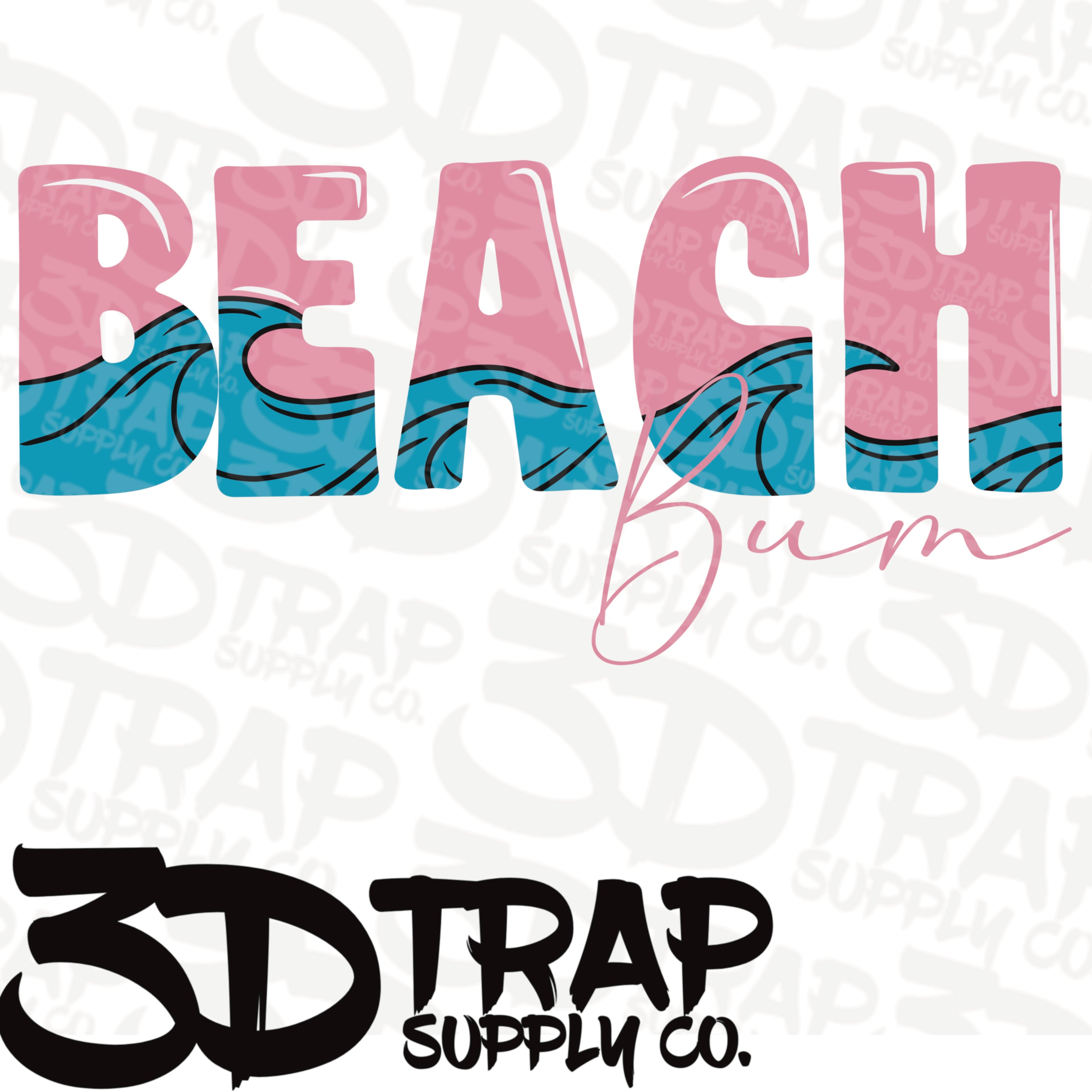 Beach bum  Digital T-Shirt Design PNG |  Instant Download