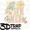 Summer Digital T-Shirt Design PNG |  Instant Download