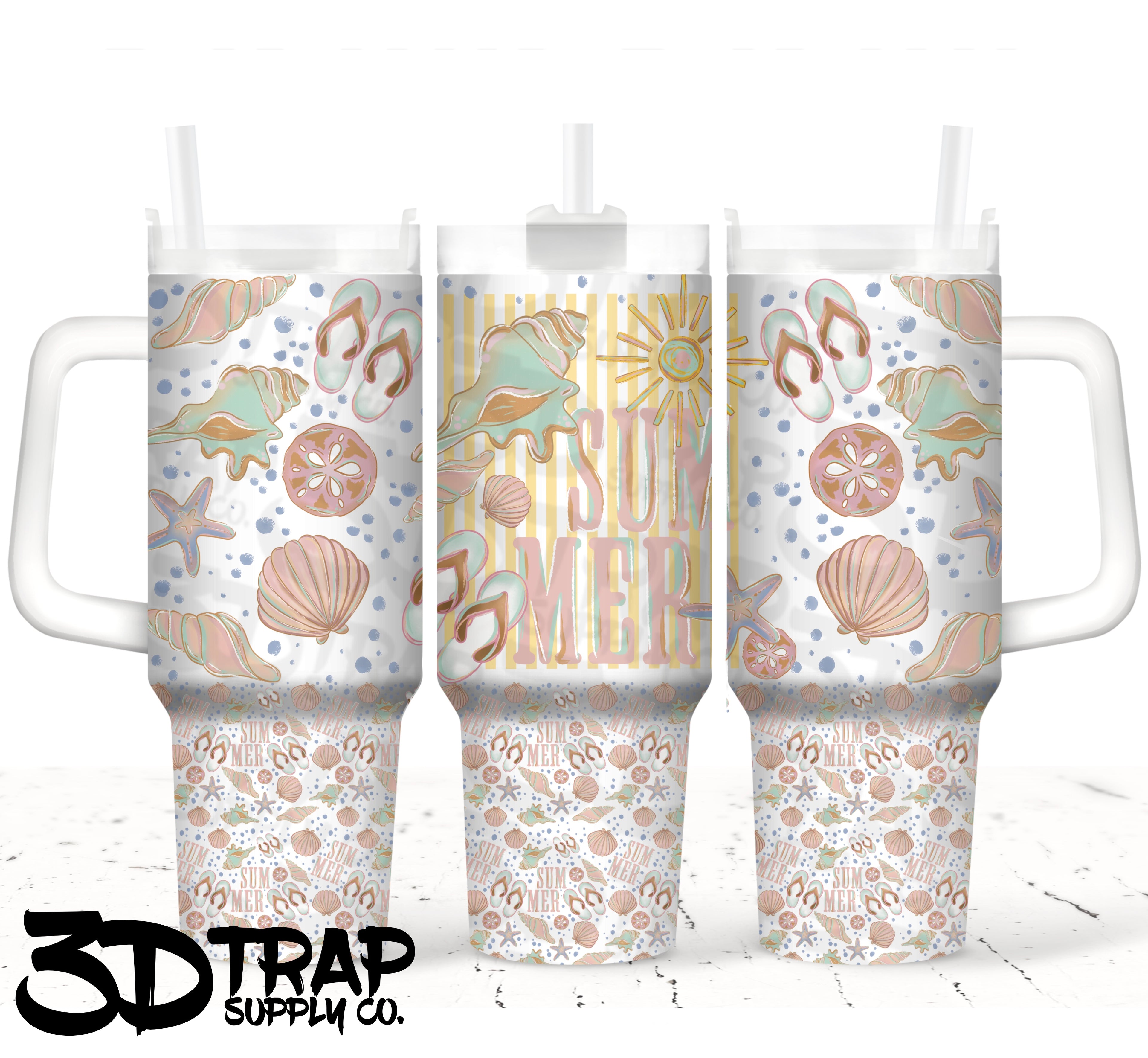 Summer  40 OZ tumbler design