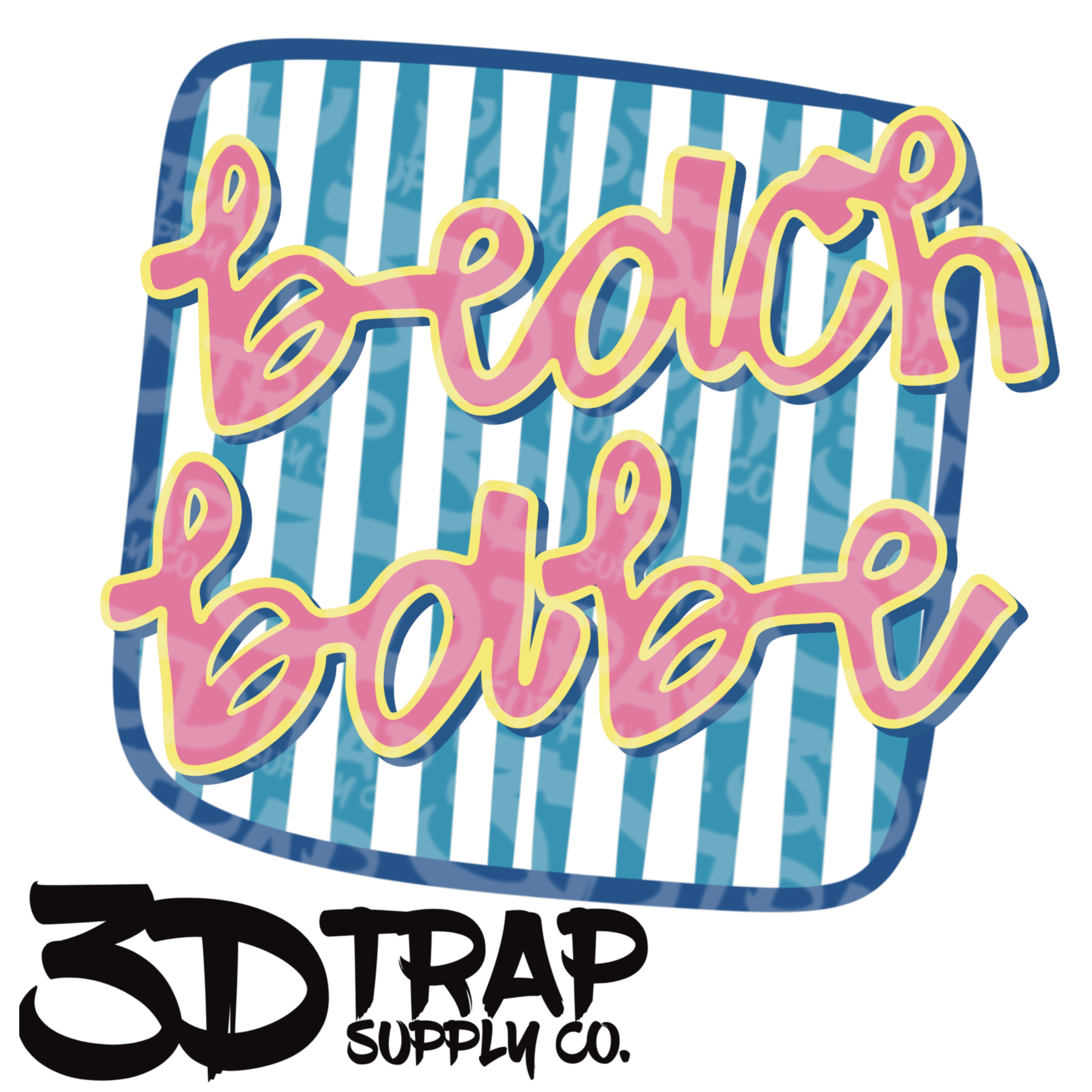 Beach babe  Digital T-Shirt Design PNG |  Instant Download