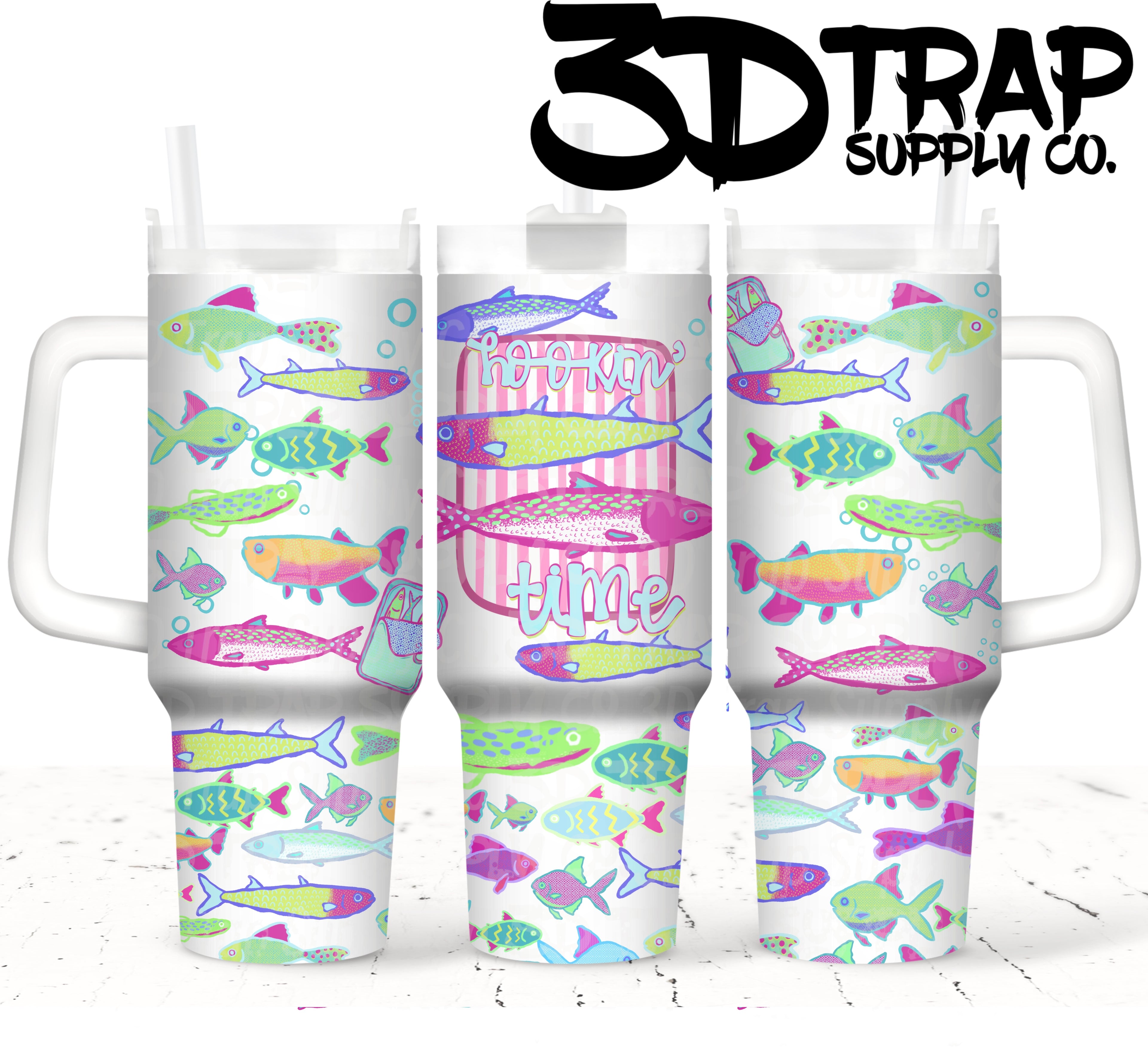 Hookin’ time 40 OZ tumbler design