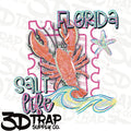 Florida Digital T-Shirt Design PNG |  Instant Download