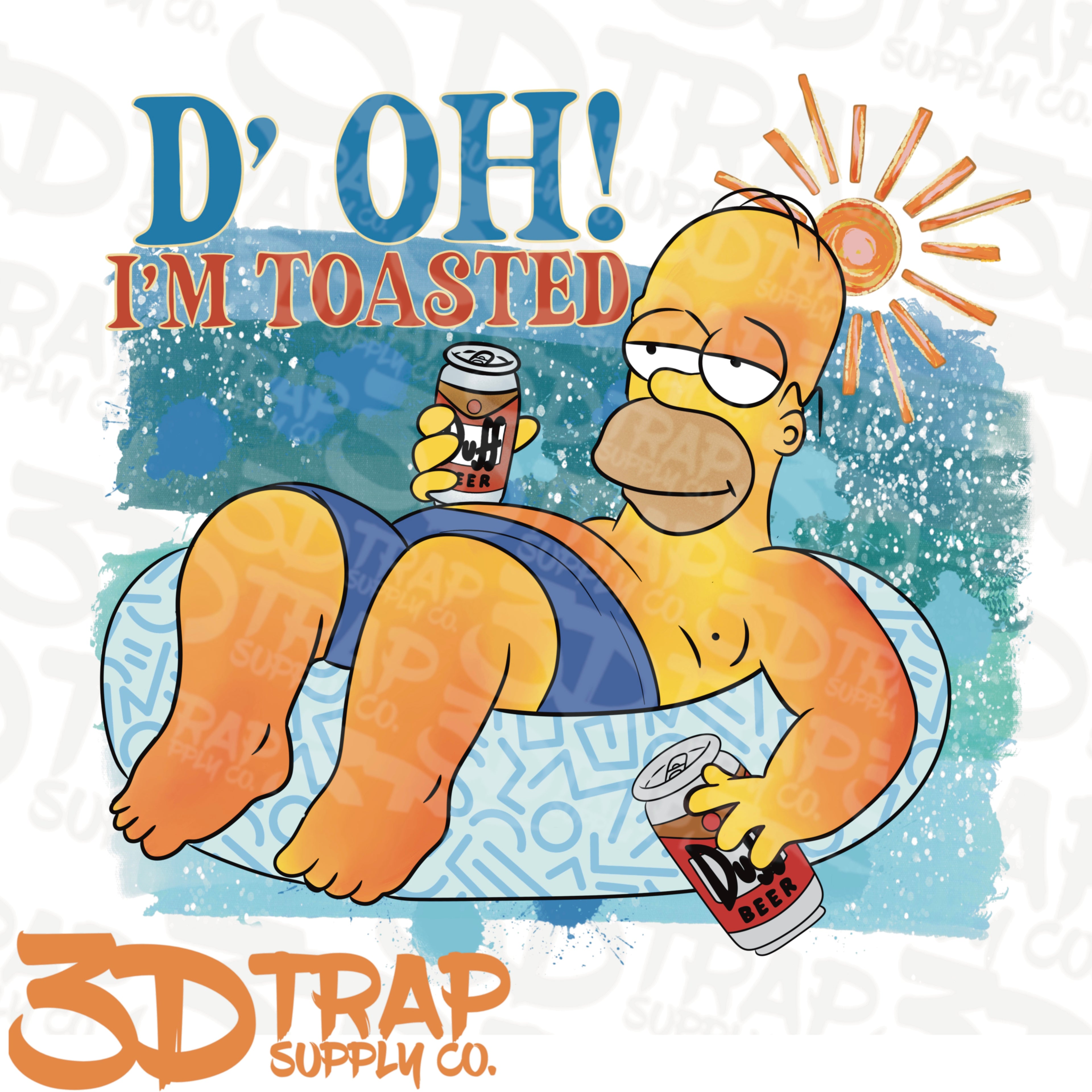 I’m Toasted Digital T-Shirt Design PNG |  Instant Download