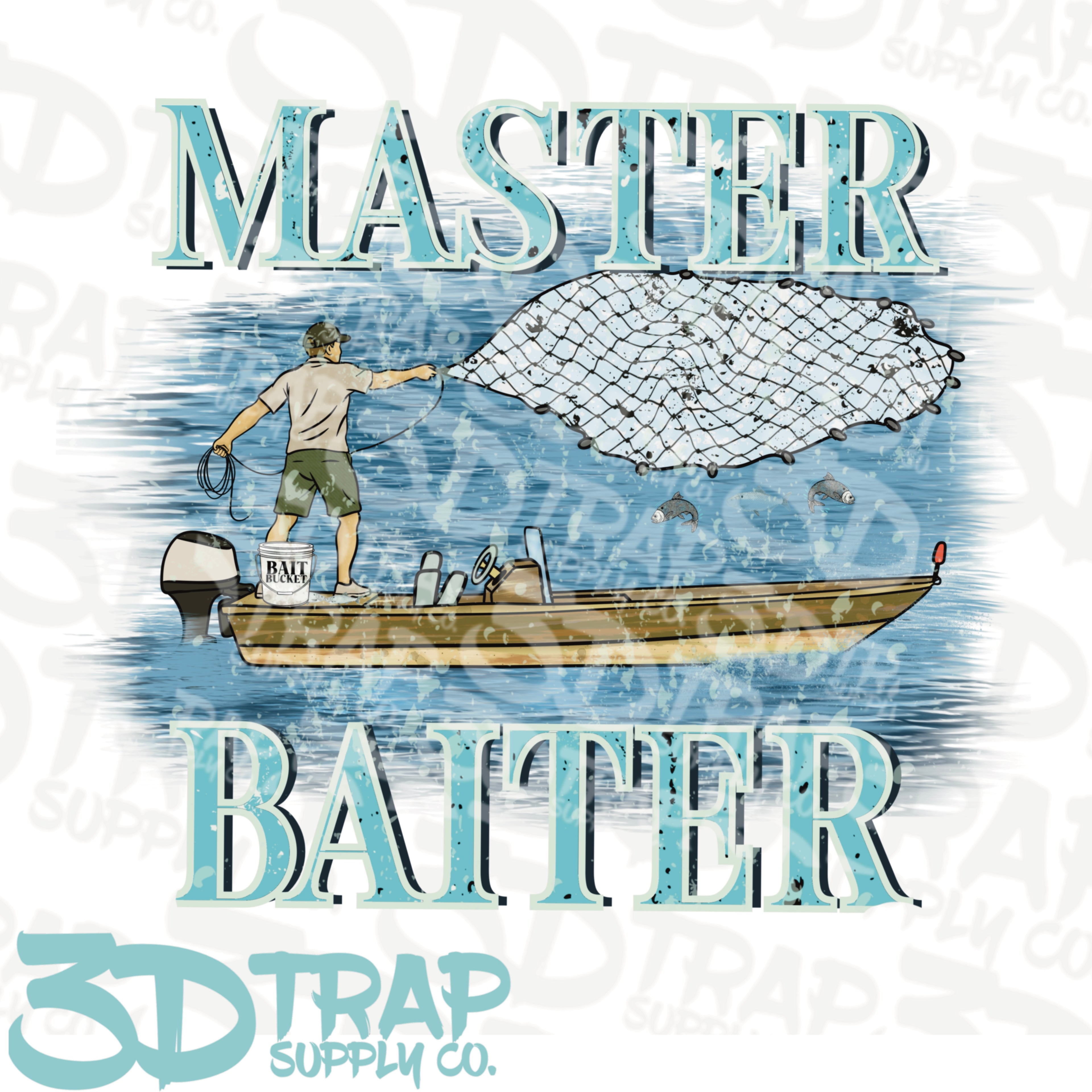 Master Baiter Digital T-Shirt Design PNG |  Instant Download