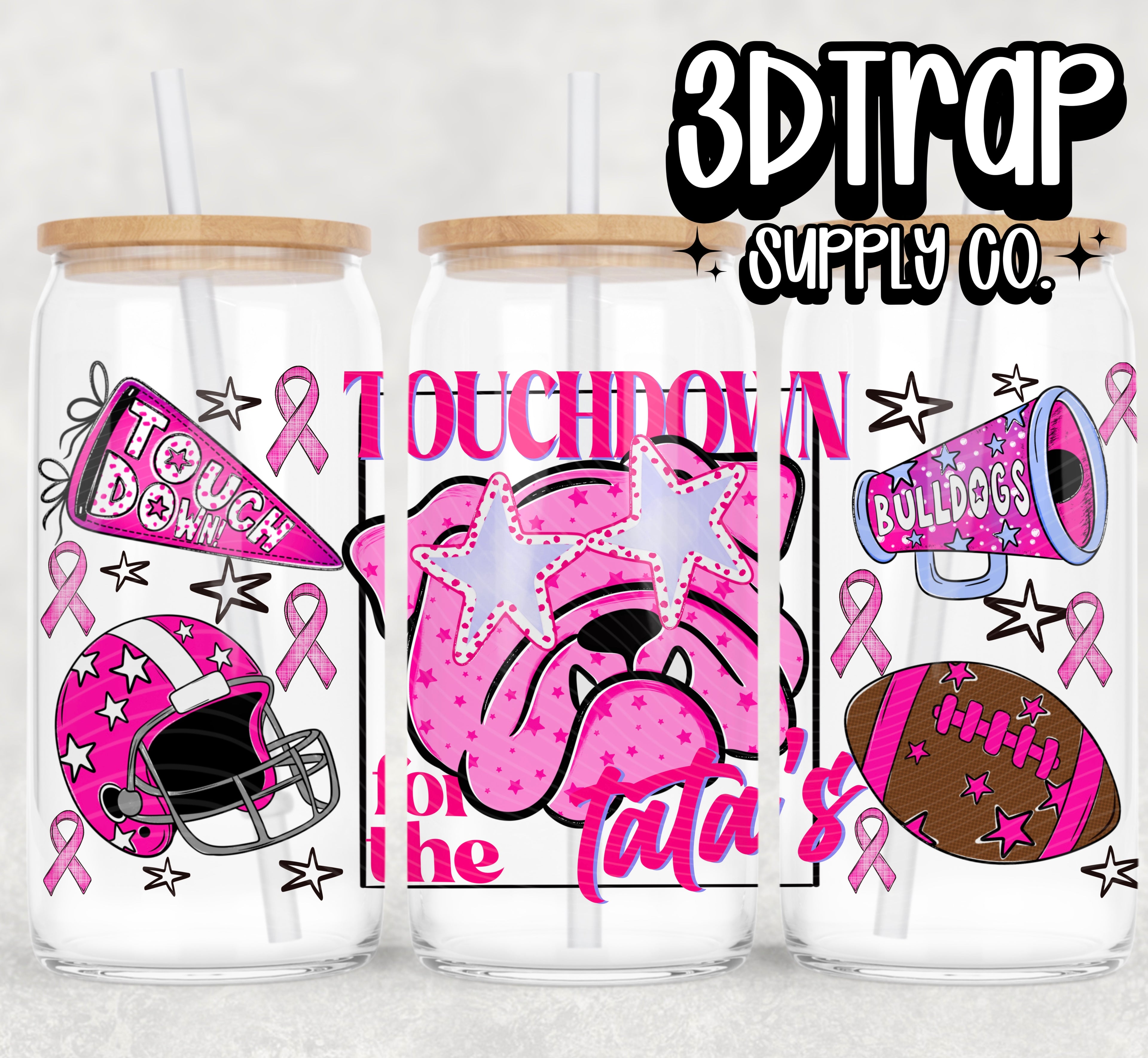 Bulldog Touchdown for Tata's  16 oz Design