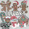 Gingerbread Clipart Set PNG |  Instant Download