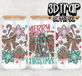 Gingerbread Merry Christmas 16 oz Design