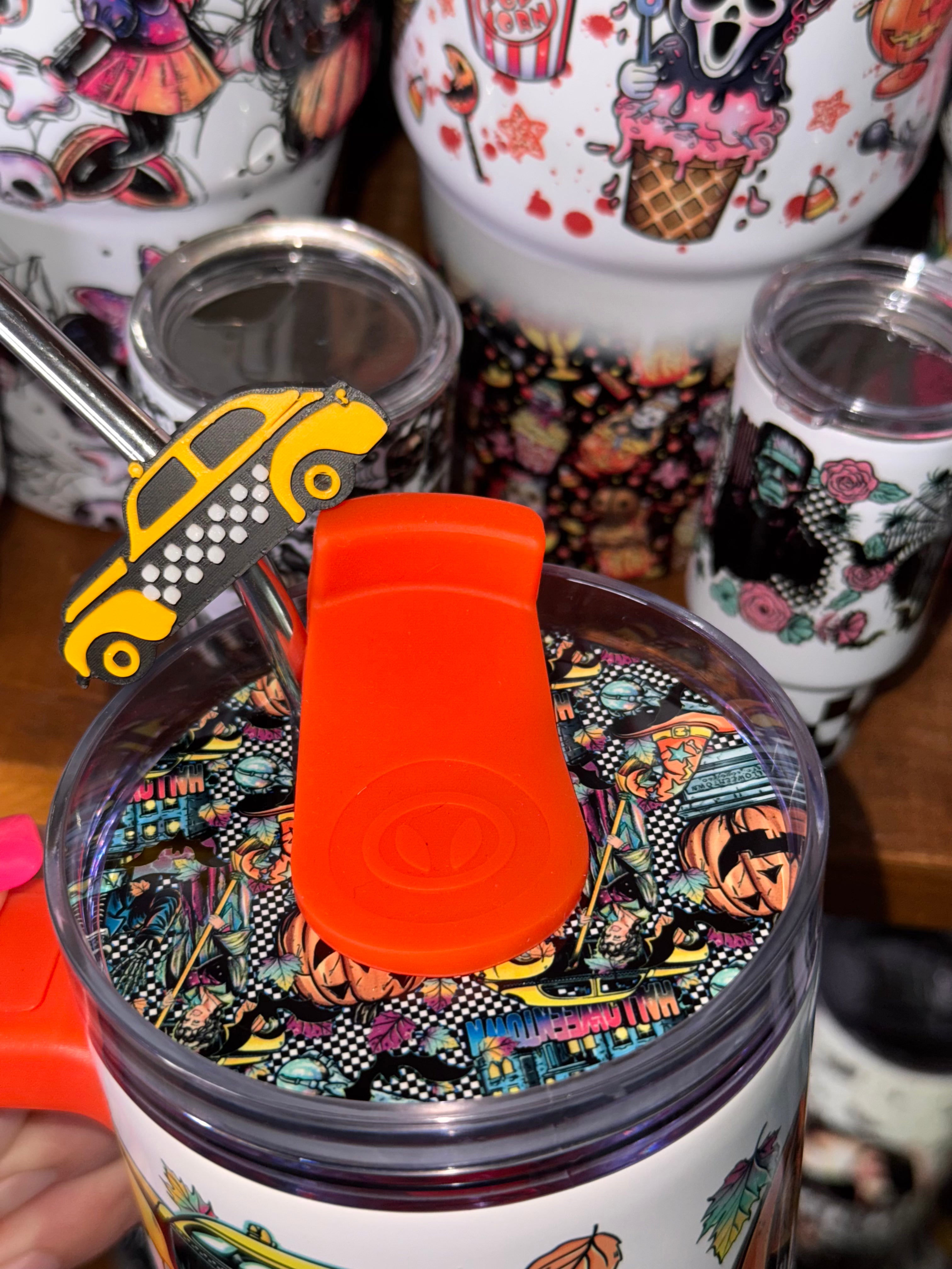 Taxi Straw Topper