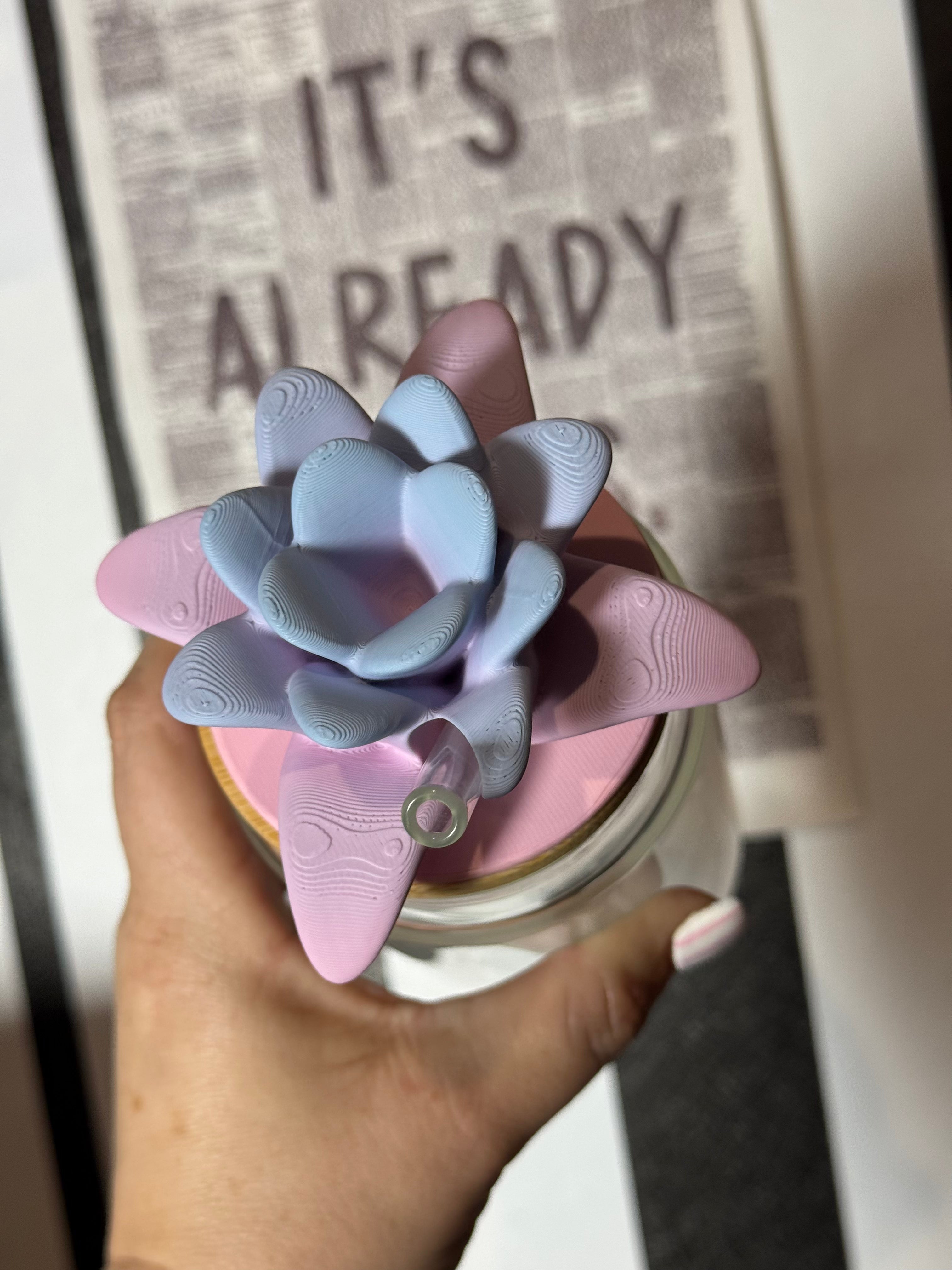 Rainbow Lotus Lid Topper