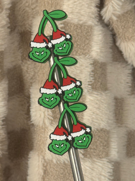 Green Man Cherries  Straw Topper