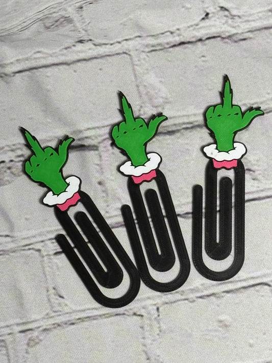 Grinch Jumbo paperclip bookmark