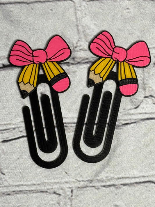 Pencil Jumbo paperclip bookmark