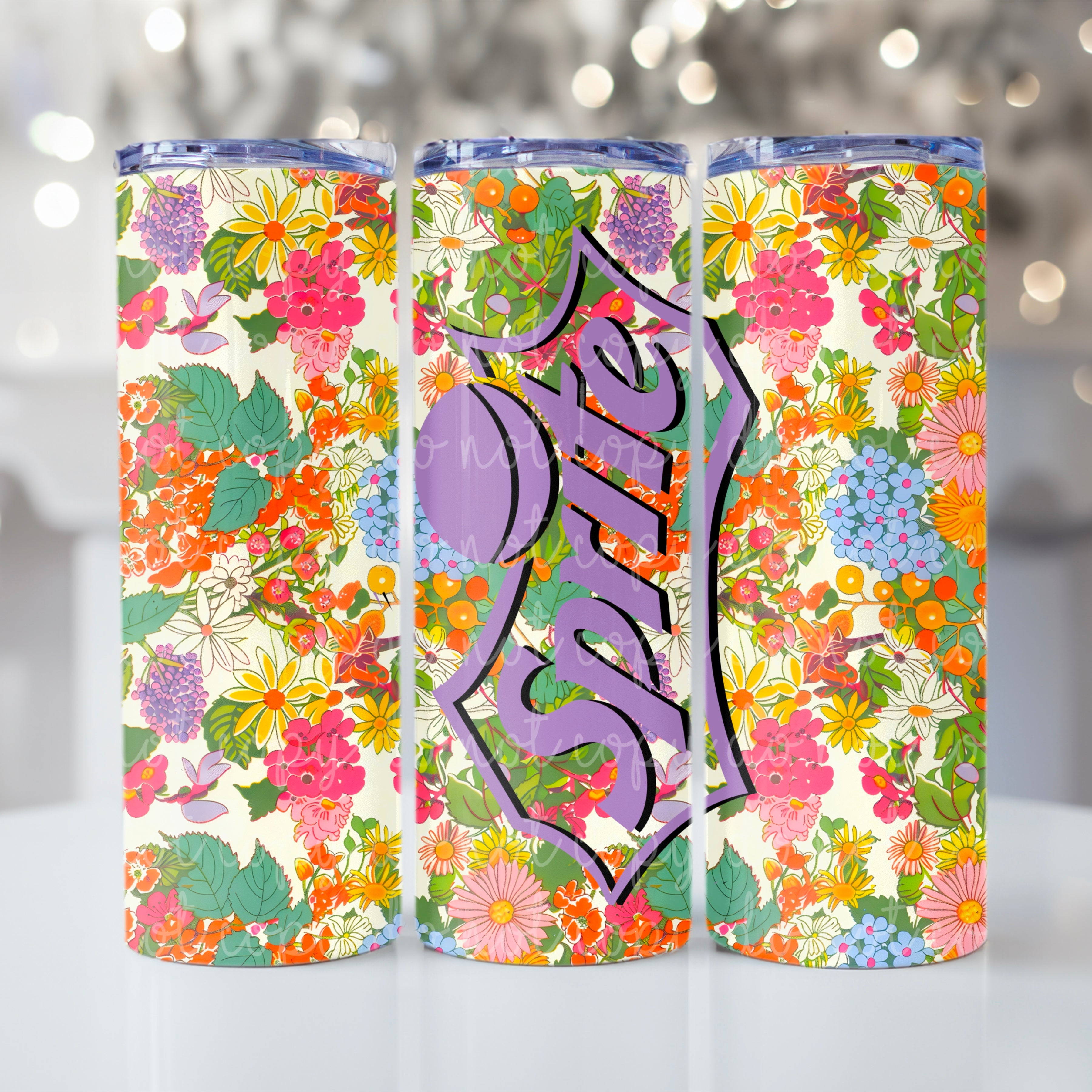 Floral soda tumbler Sp