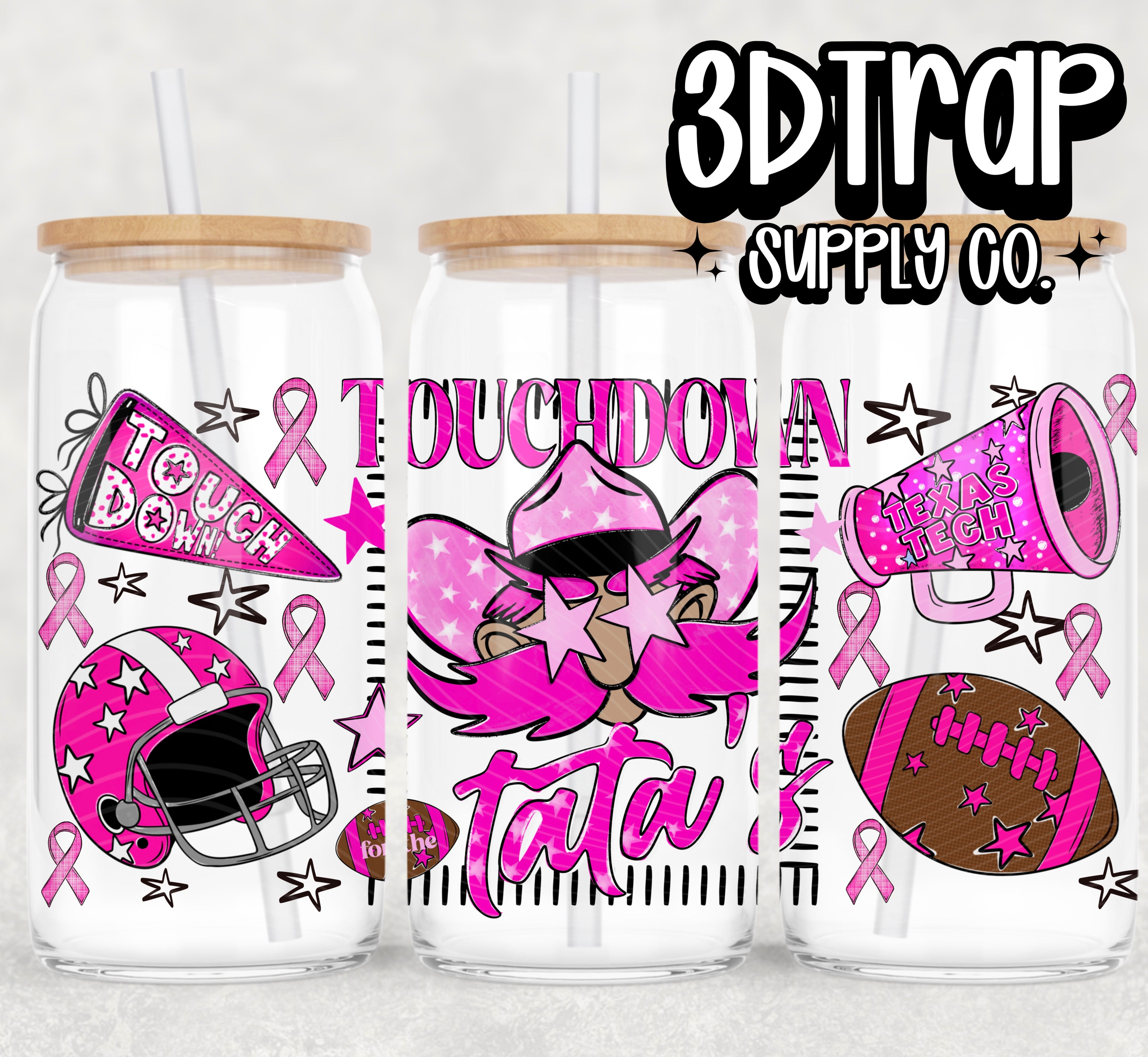 TEXAS Cowboy Touchdown for Tata's  16 oz Design