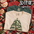 Christmas tree Appliqué faux patch T-Shirt Design PNG |  Instant Download (Copy)