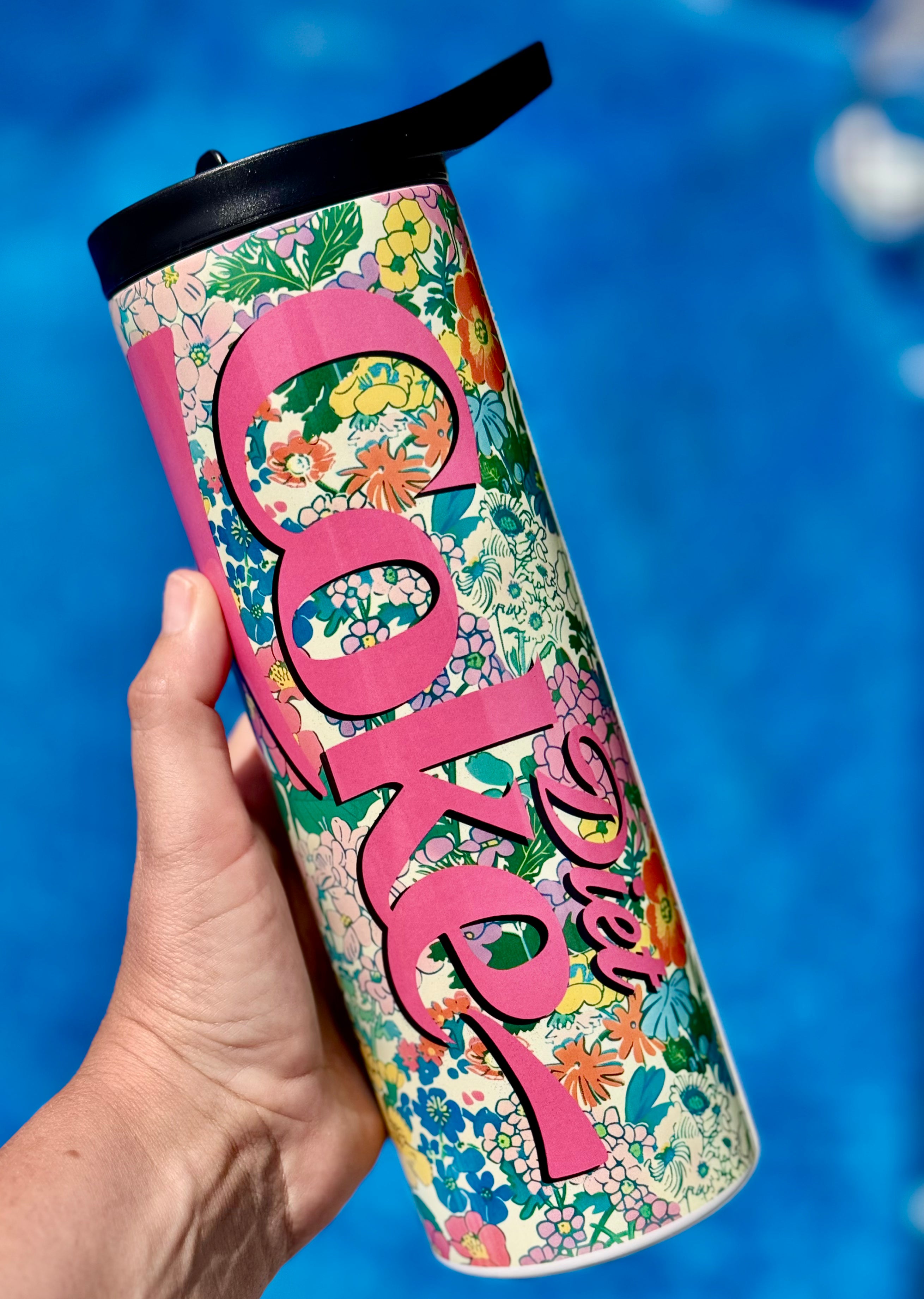 Floral soda tumbler DC