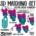 Trendy blue drink 3D Matching Sets STL/3MF