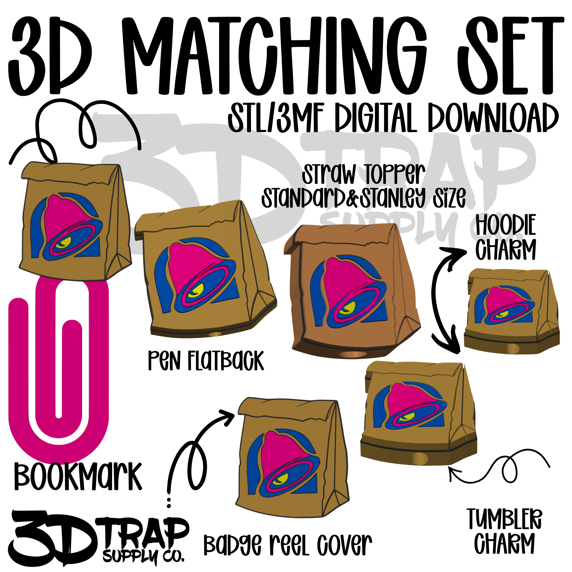 TB Bag 3D Matching Sets STL/3MF