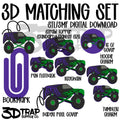 Monster Truck 3D Matching Sets STL/3MF